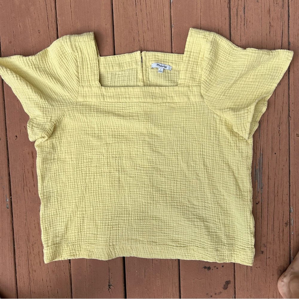 Square Neck Women's Short Sleeve Top